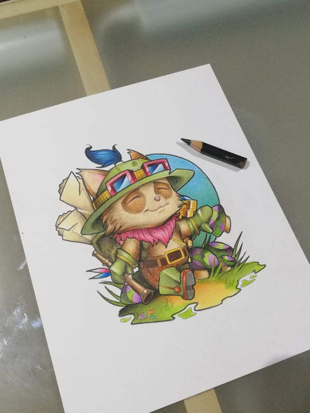 How To Draw Teemo. Step By Step Drawing Of League Of Legends