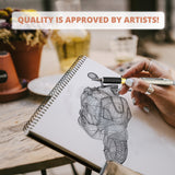Mixed Media Paper Pad - 100 Sheets - Professional 100 Sheet Sketchpad, Watercolor, and Acrylic Art Pad - Pro Art Supplies