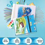 2X Watercolor Paper Pads - 9x12 in - Watercolor Sketchbook Journal with Cold Press Watercolor Paper Finish - 130 IB 190 GSM - Watercolor Paper for Kids & Artists - Painting Paper for Wet Media