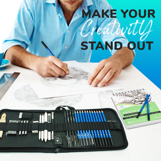 Professional Drawing and Sketch Kit - Professional Art Kit and Drawing ...