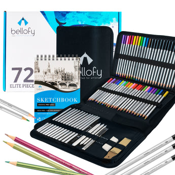 Bellofy Palette Painting Pad - Disposable 80 Sheets - 9x12 Inches 246lb / 400gsm - Perfect for Mixing Acrylic Paint Oils Watercolors Caseins - Paint M