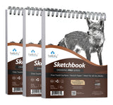 3X Drawing Paper for Kids & Artists - 300 Sheets Sketching Book 9x12 in | 64 IB 95 GSM | Top Spiral Sketchpad for Drawing | Sketch Notebook for Dry Media | Art Paper for Kids